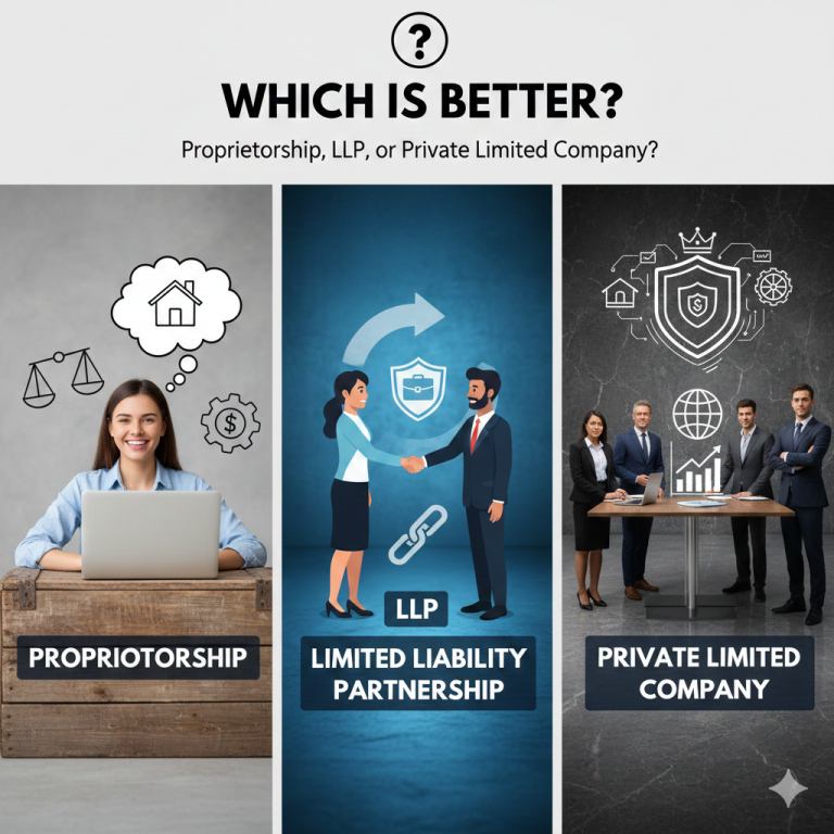 Which Is Better: Proprietorship, LLP, or Private Limited Company?